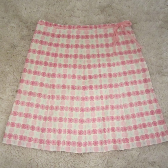 J. Crew Dresses & Skirts - J. Crew Pink Floral Spring A-Line Skirt Women's 14
